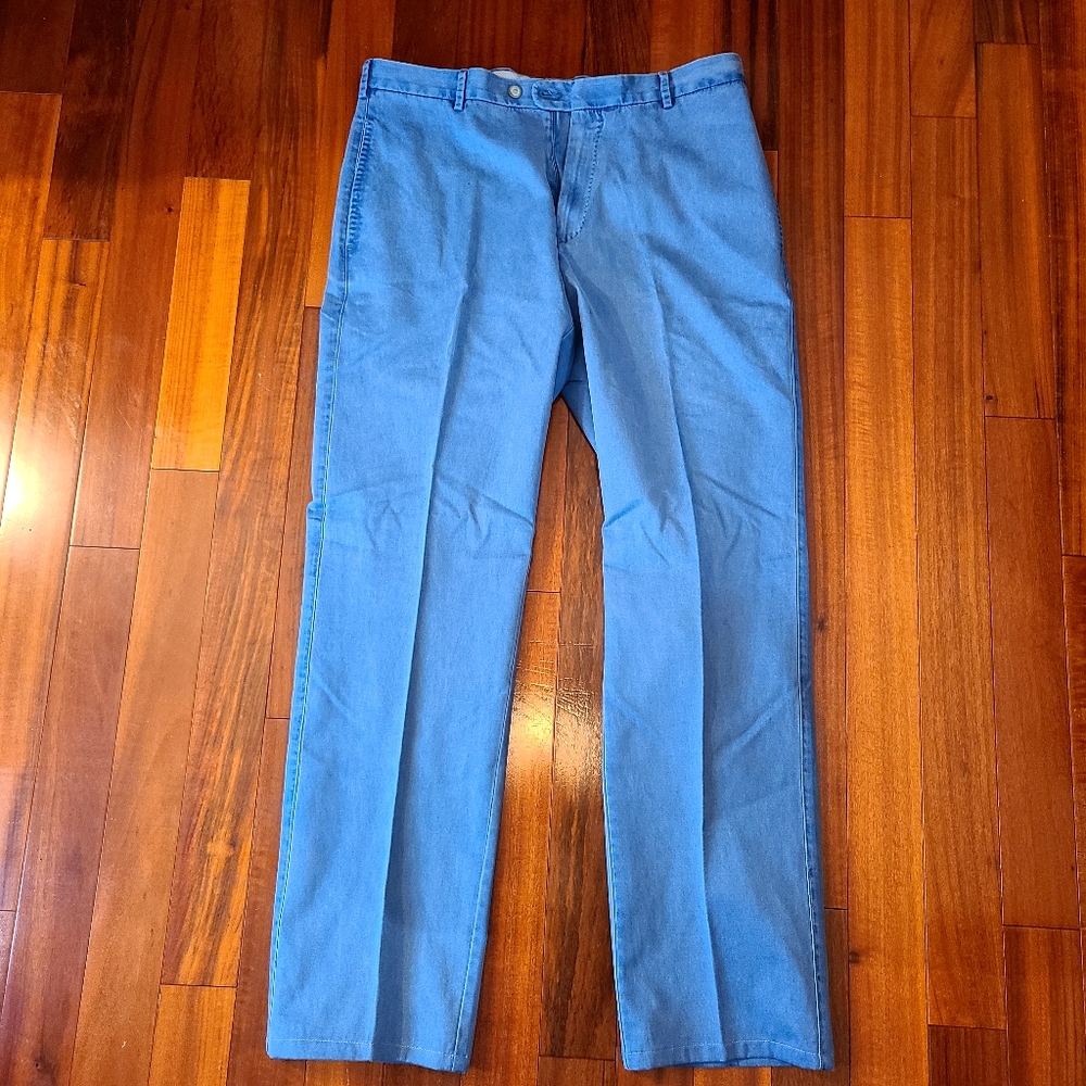 Peter Millar Crown Casual Light Blue Pants Men's Sz: 34 Business Golf Straight